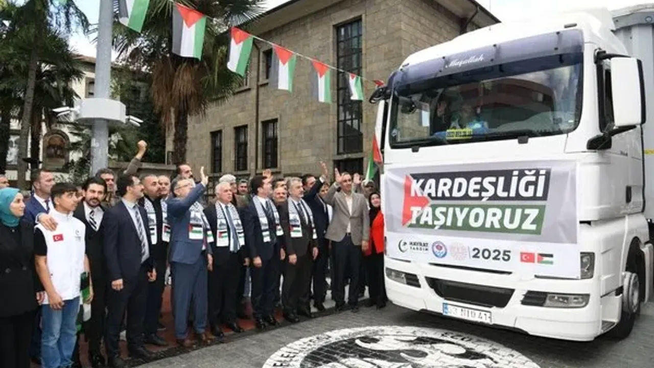 Trabzon’dan Gazze’ye Kardeşlik Eli: 10 TIR’lık Yardım