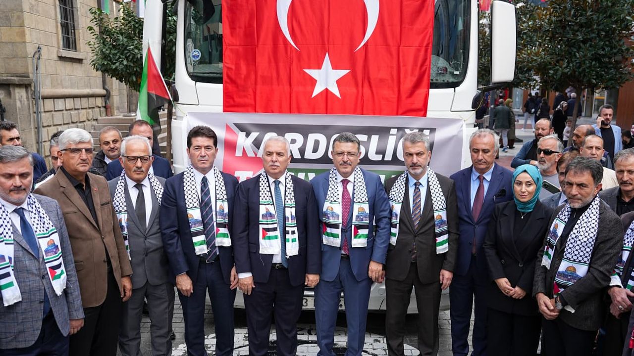 Trabzon’dan Gazze’ye Yardım TIR’ları Yola Çıktı