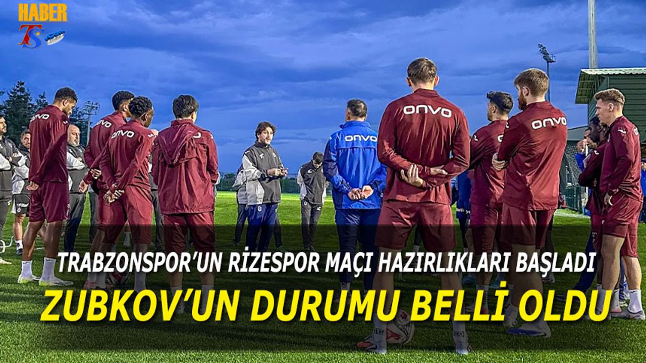 Trabzonspor, Rizespor Maçı Hazırlıklarına Başladı