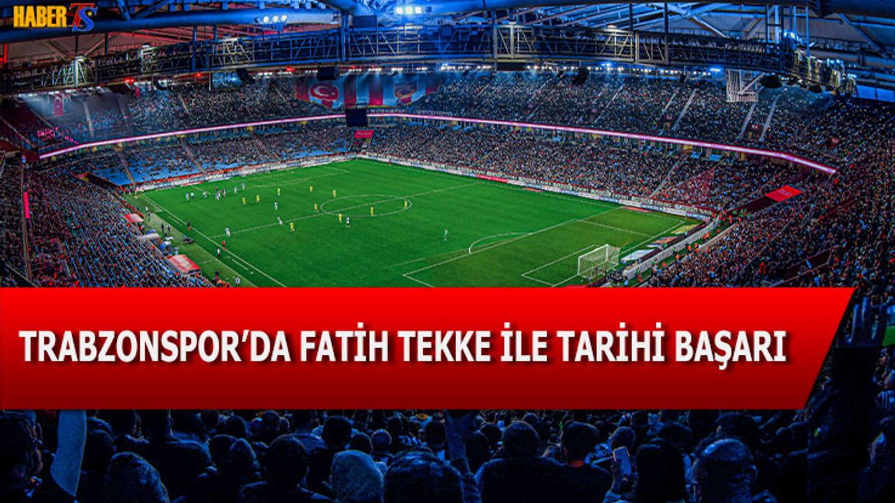 Fatih Tekke Trabzonspor’da Yenilgiye Geçit Vermiyor
