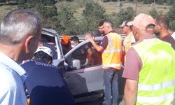 Bolu'da takla atan otomobildeki 2 kişi yaralandı