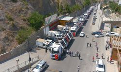 Gümüşhane İçme Suyu İsale Hattı inşaatında kullanılacak borular şantiyeye geldi