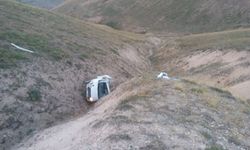 Bayburt'ta uçuruma yuvarlanan kamyonetin sürücüsü öldü