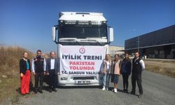 Samsun'dan Pakistan'daki sel bölgesine yardım