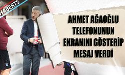 Ahmet Ağaoğlu Telefonunun Ekranını Göstererek Mesaj Verdi