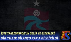 Trabzonspor'un Bir Yıllık Bilançosu KAP'a Bildirildi