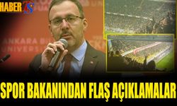 Spor Bakanından Flaş Açıklamalar