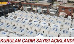 Bakan Murat Kurum Kurulan Çadır Sayısını Açıkladı