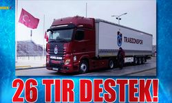 Trabzon'dan 26 Tır Destek!