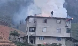 Trabzon'da kuvvetli fırtına yangına yol açtı!