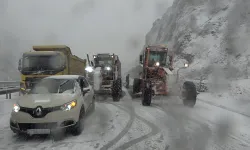 Zigana Geçidi karla kaplandı, trafik felç oldu!