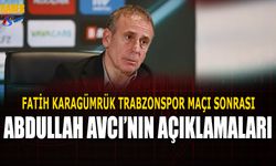 Fatih Karagümrük Trabzonspor Maçı Sonrası Abdullah Avcı'nın Açıklamaları