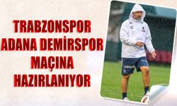 Trabzonspor Adana Demirspor Maçına Yağmur Altında Hazırlandı