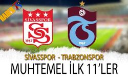 Trabzonspor'un Sivasspor Deplasmanında Muhtemel 11'i