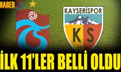 Trabzonspor Kayserispor Karşılaşmasında Kadrolar Açıklandı