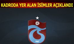 Trabzonspor'un Ankaragücü Maçı Kadrosunda Yer Alan İsimler Açıklandı