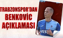 Trabzonspor'dan Filip Benkovic Açıklaması