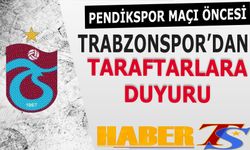Pendikspor Maçı Öncesi Trabzonspor'dan Taraftarlara Duyuru