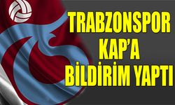 Trabzonspor'dan KAP'a Bildirim Yapıldı