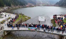 Trabzon Uzungöl'de horonlu HES protestosu