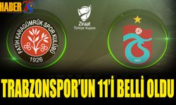 Trabzonspor'un Karagümrük Karşısında 11'i Belli Oldu
