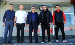 Trabzonspor yöneticileri Serkan Kılıç ve İmdat Yılmaz'dan Çorum FK’ya ziyaret