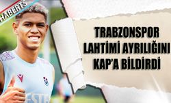 Trabzonspor Lahtimi Ayrılığını KAP'a Bildirdi