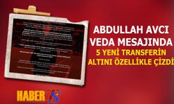 Abdullah Avcı Trabzonspor'a Veda Mesajında 5 Futbolcunun Altını Çizdi