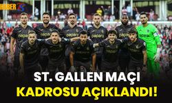 Trabzonspor'un St. Gallen Maç Kadrosu Belli Oldu