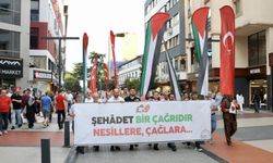 Trabzon'da Filistin'e destek yürüyüşü