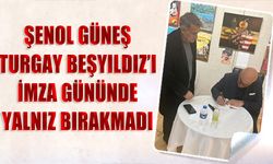 Şenol Güneş, Gazeteci Turgay Beşyıldız'ı İmza Gününde Yalnız Bırakmadı