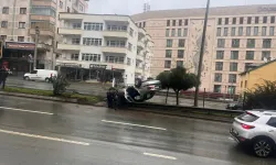 Trabzon Akçaabat’ta Trafik Kazası: Araç Takla Attı, 1 Yaralı