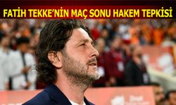 Fatih Tekke'nin Kupa Finali Sonrası Hakem Tepkisi