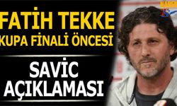 Trabzonspor Teknik Direktörü Fatih Tekke'den Kupa Finali Öncesi Savic Açıklaması