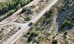 Artvin’de Korkunç Anlar! Dev Kaya Karayoluna Düştü