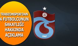 Trabzonspor’dan Resmi Açıklama: 4 Oyuncu Bodrum Maçında Yok!