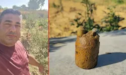 Zeytin Bahçesinde Kurtuluş Savaşı'ndan Kalma Top Mermisi Bulundu