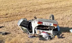 Güneş Kazaya Neden Oldu: Otomobil Tarlaya Uçtu, 2 Yaralı