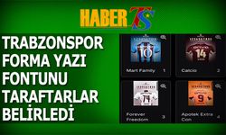 Trabzonspor’da Forma Yazı Fontunu Taraftar Belirledi