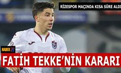 Trabzonspor’da Fatih Tekke'nin Bouchouari Kararı
