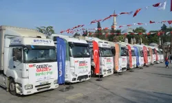 Kocaeli’den Gazze’ye 10 Yardım Tırı Dualarla Uğurlandı