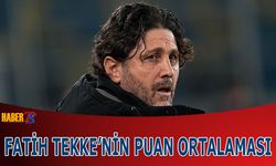 Trabzonspor'un Fatih Tekke İle Dikkat Çeken Puan Ortalaması