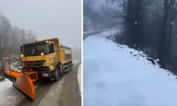 Kartepe Zirvesi Kar Yağışıyla Beyaza Büründü