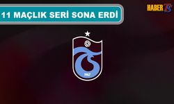 Trabzonspor’un 11 Maçlık Yenilmezlik Serisi Sona Erdi