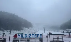 Yıldıztepe Kayak Merkezi'nde kar yağışı etkili oluyor