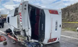 Kayseri Pınarbaşı’nda Cenaze Midibüsü Devrildi