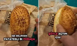 Patatesli Poğaça Aldı, İçini Açınca Tepki Gösterdi