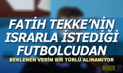 Fatih Tekke'nin Israrla İstediği Futbolcu Etkisiz Kaldı