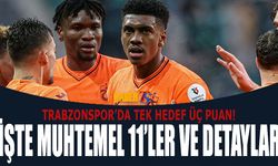 Trabzonspor'da Tek Hedef Üç Puan!