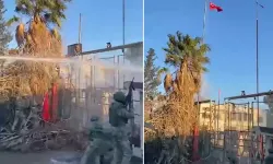 Nusaybin’de Türk Bayrağı Yeniden Göndere Çekildi